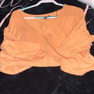 deep V loose long sleeve